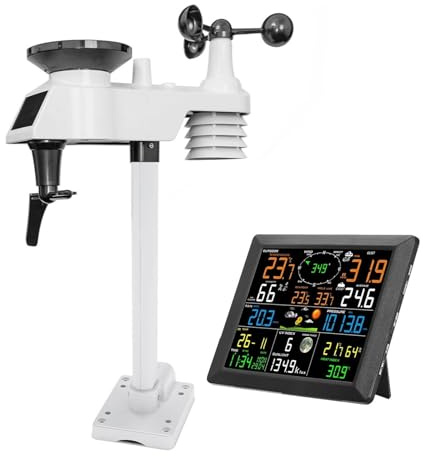 Professional WiFi Weather Station Internet Wireless with Outdoor Sensor Rain Gauge Weather Forecast Wind Gauge Nicety Meter