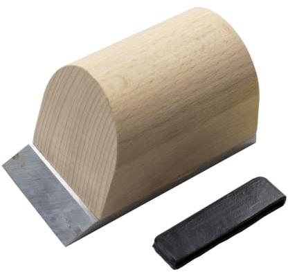 STUBAI 252112 WoodRepair Handhobel zum überflüssigen Astfüller/Holzkitt entfernen, für Holzreparaturen/schäden