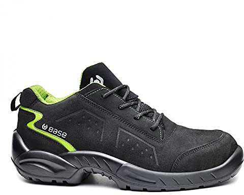 BASE Protection Chester S3 SRC Zapato de Seguridad, Talla: 42, Color: Negro/Verde, B0178BGN42