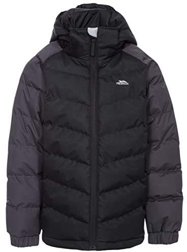 Trespass Sidespin, unisex pojkjacka, svart, 10 anni