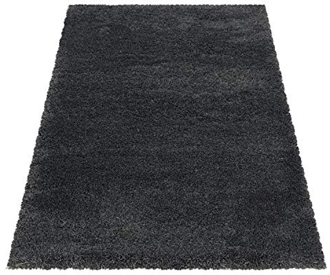 Ayyildiz Wunderschöne Hochflor Teppich: Weich, Flauschig & Leicht zu Pflegen - Idealer Komfort für Wohnzimmer oder Schlafzimmer, Größe:160 x 230 cm, Farbe:Grau
