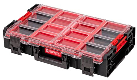 Qbrick System ONE Organizer XL 2.0 stapelbar 582 x 387 x 131 mm 13,5 l IP66 mit 6 Inlays und 6 Trennwände