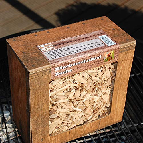 Landree Räucherschnitzel Buche WoodCuttings, 3L Box, BBQ-Holzhof aus Schleswig-Holstein