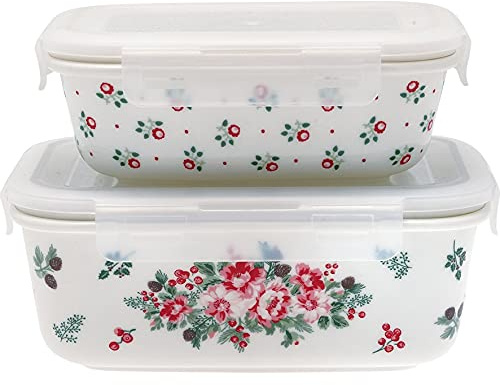 GreenGate [W] Food Storage Rectangular Charline Mix Set of 2