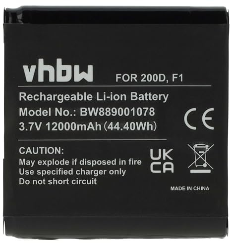 vhbw Batterie Compatible avec Pure Evoke H6, H6 Prestige, F4, D6, D4 Domino, H4, D4, D4 Mio, H4 Prestige Radio (12000mAh, 3,7V, Li-ION)
