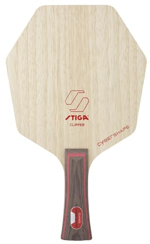 STIGA Clipper Cybershape - Offensives 7-Layer Tischtennisholz - Höchstgeschwindigkeit mit Präzision