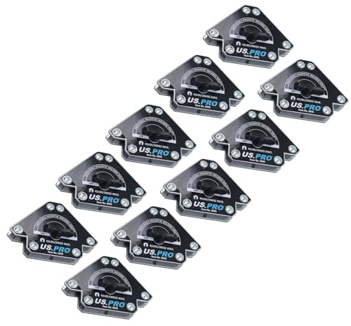 Magnetischer Schweißhalter, 20,4 kg, ein-ausschaltbar, 3 Winkel, 10 Stück