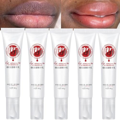 Lip Lightening Balm for Dark Lips 18ml,Lip Brightener Moisturizing for Smokers Dark Lip Treatment Lightening Cream for Pink Lips for Men and Women,Whitening Moisturizer Essence (5pcs)