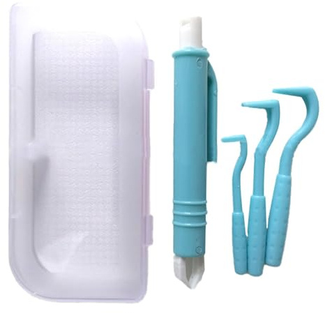 Lesunbak 3 Größen Zeckenhaken Set, Zeckenentferner Set, Zeckenhaken Zeckenzange, Zeckenpinzette Der Sichere Zeckenschutz Für Kinder & Haustiere, Und Mensch Blau