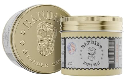 Bandido Matte Clay 125 ml – Cera Capelli Uomo Tenuta Forte – Argilla Modellante Effetto Opaco – Cera Opaca Capelli – Gel Capelli Man Ideale per Tutti i Tipi di Capelli