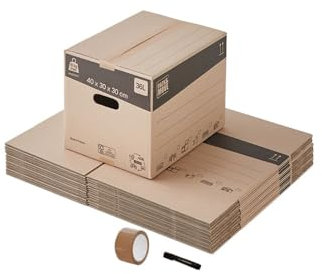 Pack and Move – Standard-Umzugsset + 1 kostenloser Kleber und Marker