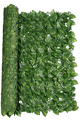 Nbbwwu Valla de Privacidad Vegetal con Hojas Verdes, Panel Decorativo de Hiedra Sintética para Patio y Jardín