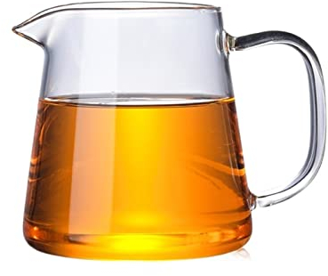 HJUGHPN Vasos De Cristal Agua Glass Tea Pitcher Tea Set Glass Pitcher Coffee Pot Water Jug Heat-Resistant Cup Anti-Scalding Tasting Cup