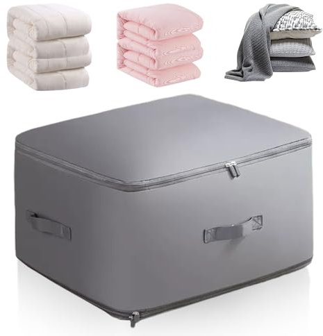 Ultra Platz sparender selbstkomprimierender Organizer, 2024 Upgrade Komprimierender Beutel, Groß Selbstkomprimierende Bewegliche Organizertaschen for Bettdecken Kleidung Decken (#E, XL 52x42x60CM)