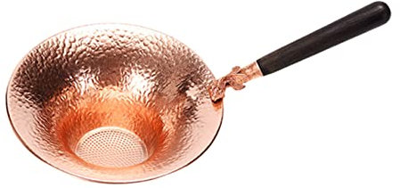 Cabilock Colador De Té De Cobre Madera Filtro Práctico Para Infusiones Accesorios De Té Adecuado Oolong y Manzanilla y Saludable 1