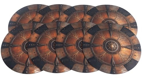 PLAYMATS- Marcador de Goma para la Edad de Sigmar 4e, Color Old Gods Shield (T124)