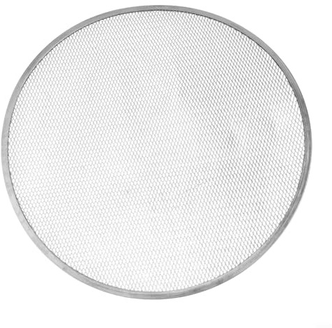 Teglia per pizza in alluminio, 45,7 cm, 50,8 cm, antiaderente, rotonda, a rete, per forno e cucina (50,8 cm)