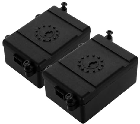 ibasenice 2piezas Caja Sellada para Equipo Electrónico Protector para Receptor RC Caja Prueba De Polvo para Coche RC Crawler De Actualización para Material Plástico