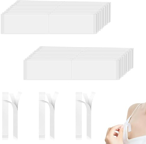 Luoqun88 Pack Fashion Tape, nastro biadesivo per vestiti e corpo, nastro trasparente alla moda per tutti i tipi di tessuto, tenuta forte tutto il giorno, delicato sulla pelle sensibile, nastro extra
