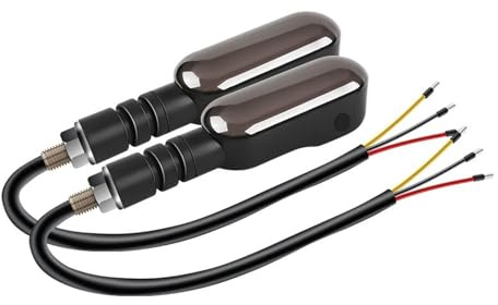 indicatori direzione moto 2 Pezzi Indicatori Di Direzione A LED Universali Per Motociclette, Luci Di Direzione Lampeggianti Sequenziali A Colori, Proiettore Di Luce