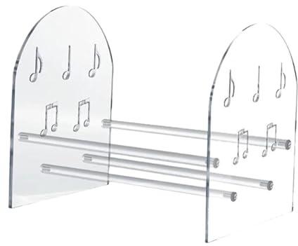 Sharplace Présentoir de Rangement pour disques vinyles, Support en Acrylique, Montage Facile, Multifonctionnel, pour disques vinyles, dossiers, Livres et DVD.