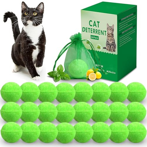 imiwlik 24 Pack Cat Deterrent Outdoor Indoor, Keep Cats Away Yard Garden, Safe for Pets Kids