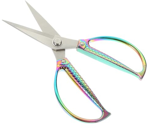 OSALADI Forbici da Cucina in Acciaio Inossidabile Motivo Pesce Forbici per Alimenti Ergonomiche e Resistenti Utensili da Cucina per Taglio Rapido e Confortevole