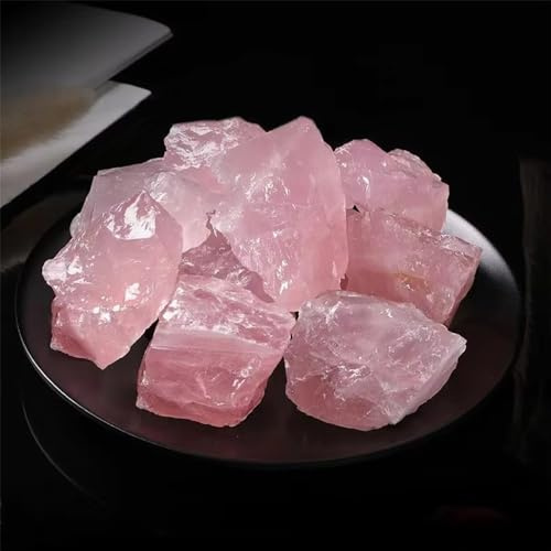 90-100g 2-6cm Crystal Bulk Stone Rough Raw Rose Quartz for Home Room Garden Decoration