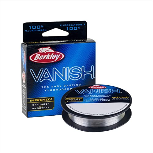 Berkley Vanish® Angelschnur, transparent, 3,6 kg, 100 m, Fluorocarbon, geeignet für Salz- und Süßwasserumgebungen