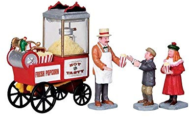 Lemax - Popcorn Seller - Popcorn Zübehör für die eigene kleine Weihnachtswelt
