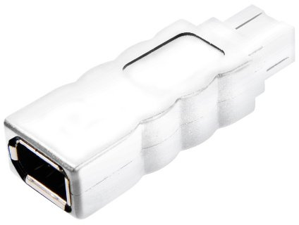 Vivanco IEEE 1394 FireWire Adapter (9-polig Stecker auf 6-Polish Buchse) weiß