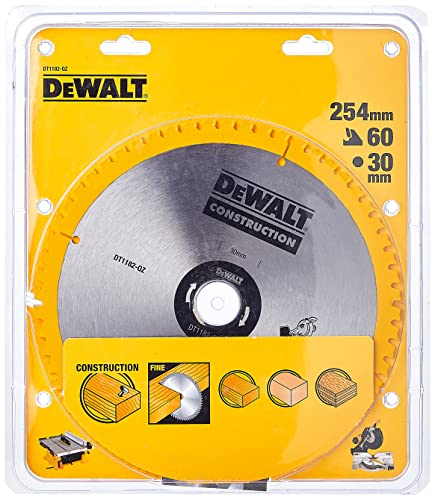 Dewalt DT1182-QZ Tischgehrungssägeblatt, Zahnkonstruktion - 254 x 30 x 60 mm