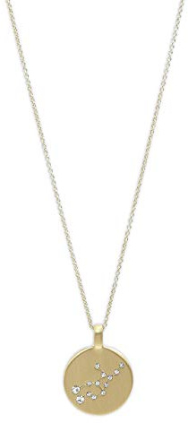PILGRIM Jewelry Halskette mit Sternzeichen und Kristall (Vergoldet)