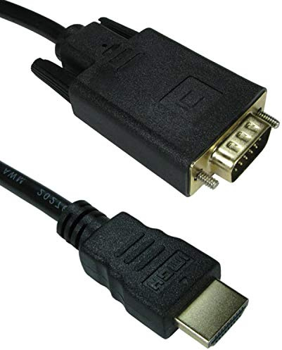Convertisseur HDMI vers VGA 15 broches moniteur Actif de 1 m – câble mâle/Fiche adaptateur vidéo PC/ordinateur portable/TV plomb/Cordon – 1080p Full HD écran – Cablefinder