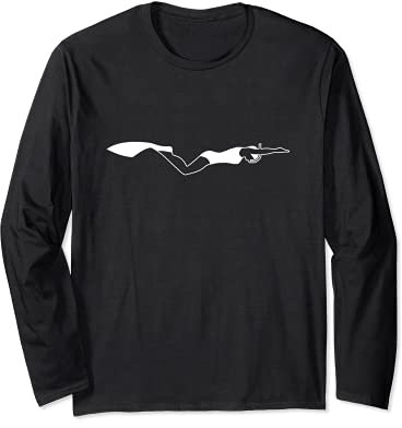 Finswimming Girl – Monoflosse zum Schwimmen Langarmshirt