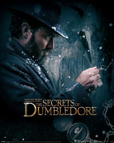 empireposter Fantastic Beasts - The Secrets of Dumbledore - Watch - Mini Poster Druck Grösse 40x50 cm + 2 St Posterleisten Holz 40,5 cm