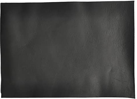 Lederreste - Vorgeschnittene DIY Blätter für Handwerk und Hobby in verschiedenen Größen. Crazy Horse gewachstes Leder (Schwarz, A5 14.8 x 21 cm)