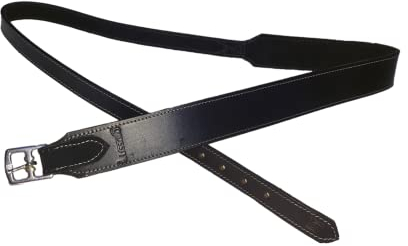 Lussoro Allzweck-Steigbügel, Leder, Spring- und Dressurstile, Schwarz