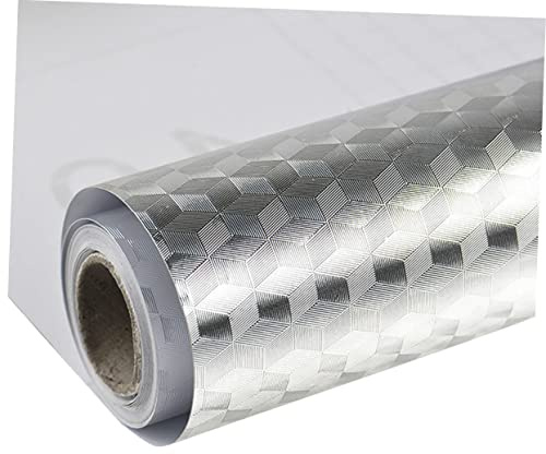 STOBOK Adhesivo Autoadhesivo para Cocina de Aluminio, Resistente al Aceite Calor, Fácil de Limpiar y Remover, Adecuado para Decoración y Protección en Cocina
