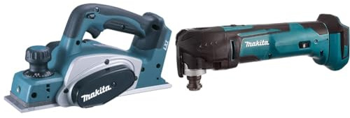 Makita DKP180Z 18V Li-Ion LXT Planer - Batteries and Charger Not Included & DTM51Z Multi-Tool, 18 V,Blue