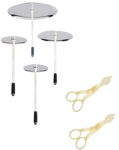 6 Stück Icing Blumennagel Set, Fondant Deko Kuchen Dekorieren Nägel Kuchen Blumennagel 4 Kuchen-Blumen-Nägel und 2 Blumenheber für Kuchen, Fondant, Cupcakes (Blume)