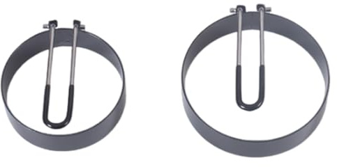 Acpetdr 2pcs Egg Ring, Mould Egg Ring, Stainless Steel Egg Ring, Omelette Mould, Omelette Plate Mould, Stainless Steel Non-Stick Omelette Mould for Omelettes, Sandwiches, Meat Patties