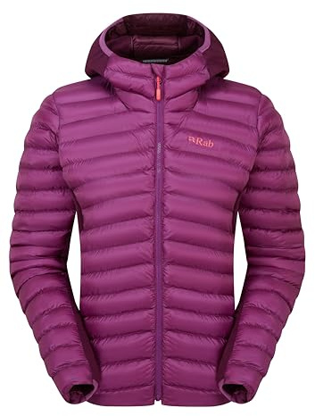 Rab Women's Cirrus Flex Hoody - Lightweight Insulated Coat for Trekking, Skiing, & Climbing - Plum/Mulberry - Medium