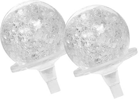Cabilock 2piezas Bolas Decorativas De Cristal Transparente Diseño Único para Decoración De Interiores Esferas Decorativas