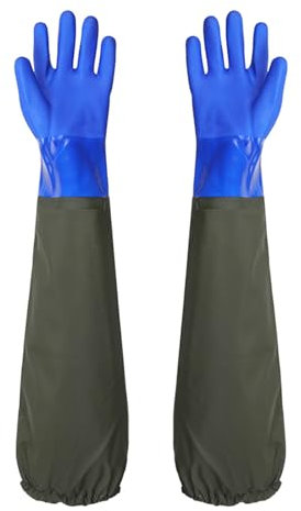 ZWTPGKRD Practical Drain Cleaning Gloves Pond Gloves Long Rubber Gloves Work Gloves Non Slip And Gloves