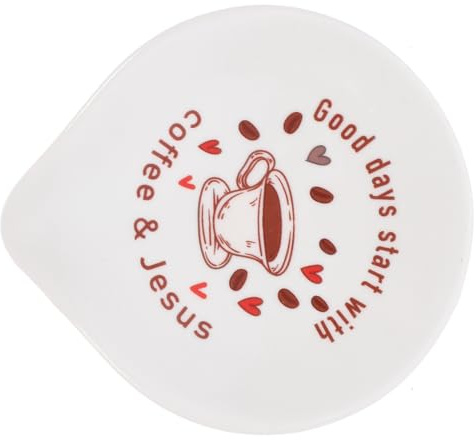 Alipis Portacucharas De Café De Cerámica Soporte Para Cucharas De Cocina Reposacucharas Para Encimera Para Cucharas De Sopa y Café