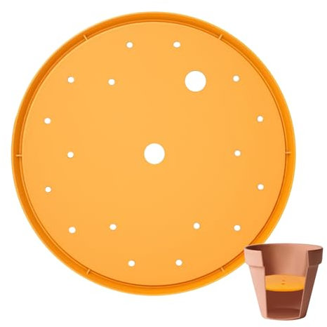 Inserto per fioriera, rivestimento per vaso da fiori, base per fioriera, migliora il flusso d'aria e l'acqua, design, 25,4 cm, per balcone, giardinaggio interno, patio, finestra, paesaggio esterno