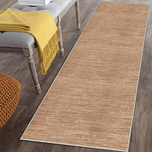 Läufer Teppich für Flur Lang Rutschfest 50 x 200 cm Küchenläufer Teppich Läufer für Küche Waschbar Teppichläufer Flur Teppich Küchenteppich Schmutzfangmatte für Eingang Wohnzimmer Schlafzimmer