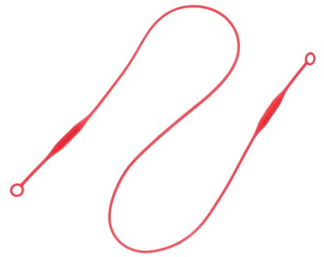 Sosoport Magnetic Silicone Earplugs Holder Red Flexible Lanyard Anti-Lost Earplugs Cord Strap for Hearing Protection and Noise Reduction During Sleep and Travel