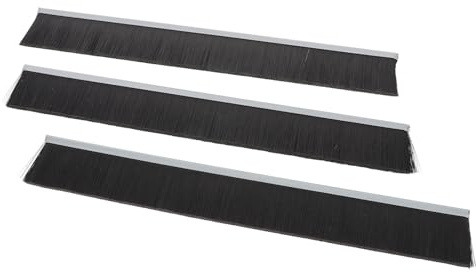 Ipetboom 3pcs Nylon Letter Box Brushes, Mailbox Weatherproof Sealing Brush Strips for Postal Letter Box, Dust Seal and Efficient Cleaning, Black, Office and Home Use